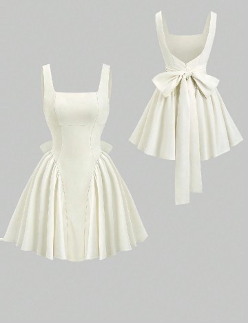 Rochie scurta SHEIN, ecru