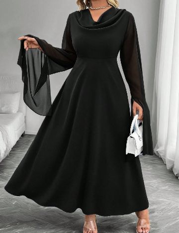 Rochie lunga SHEIN CURVE, negru