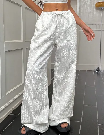 Pantaloni SHEIN, alb
