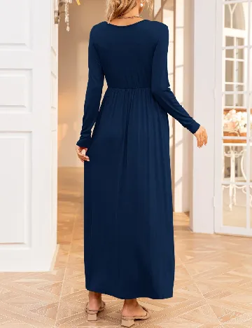 Rochie lunga SHEIN Maternity, bleumarin