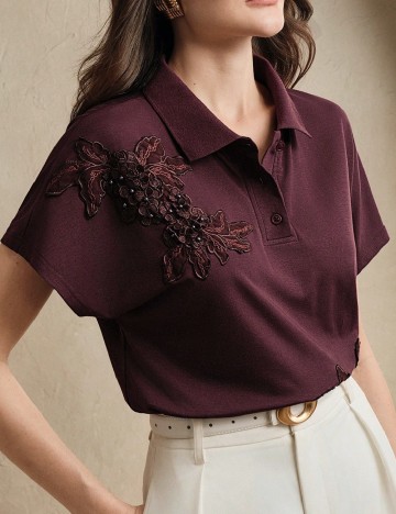 Tricou Anewsta, visiniu