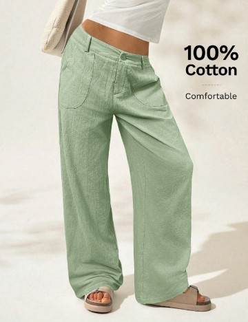 Pantaloni SHEIN, verde