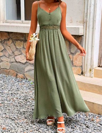 Rochie lunga SHEIN, verde