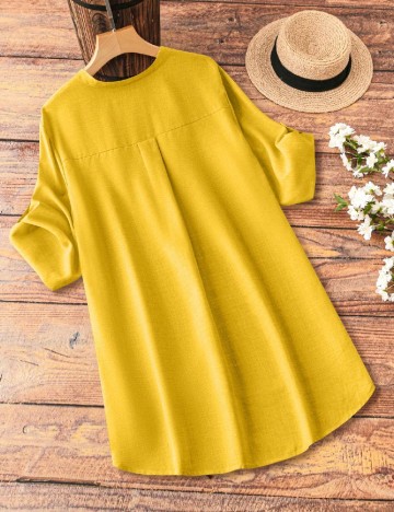 Rochie scurta SHEIN CURVE, galben
