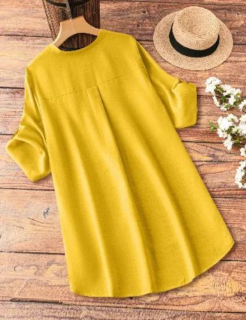Rochie scurta SHEIN CURVE, galben