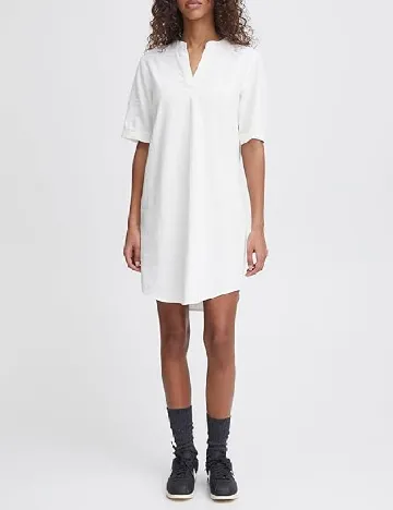 Rochie scurta Ichi, ecru