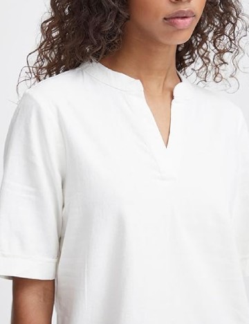 Rochie scurta Ichi, ecru