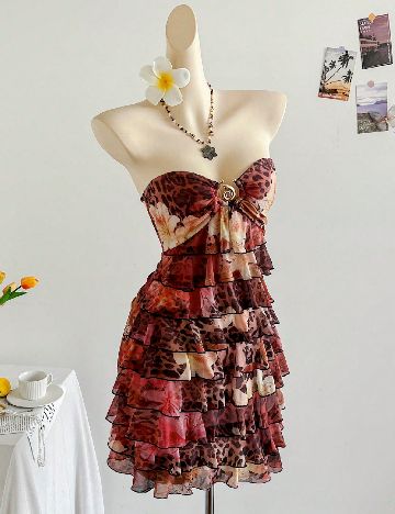 Rochie scurta SHEIN, mix culori