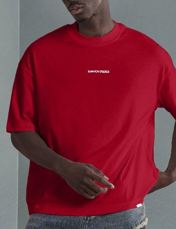 Tricou Oversize SUMWON, rosu