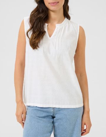 Bluza Cream, alb
