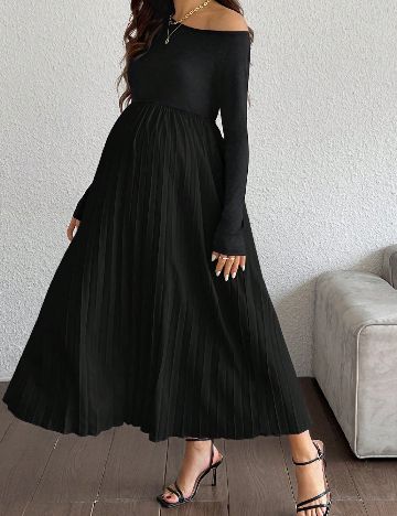 Rochie medie SHEIN Maternity, negru