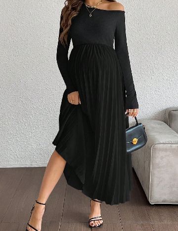 Rochie medie SHEIN Maternity, negru