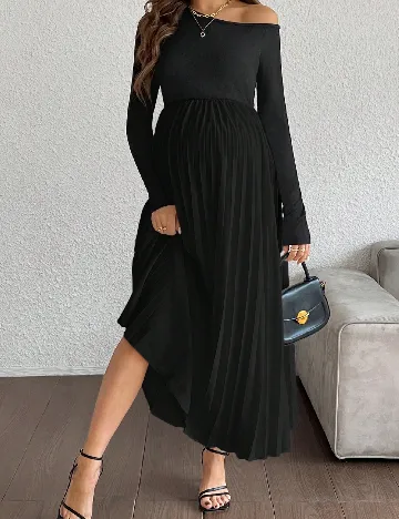 Rochie medie SHEIN Maternity, negru