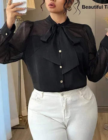 Bluza SHEIN CURVE, negru