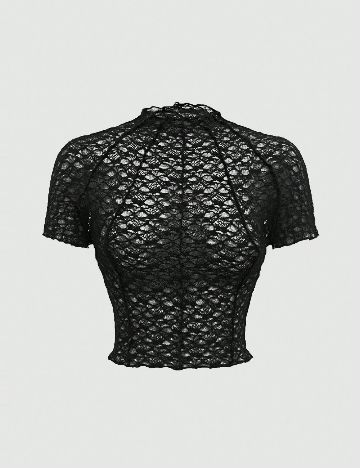 Top SHEIN, negru
