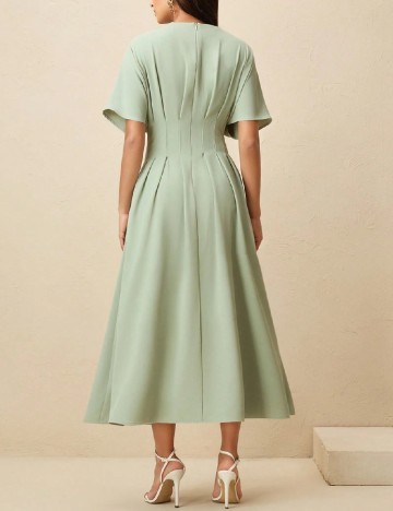 Rochie medie Anewsta, verde