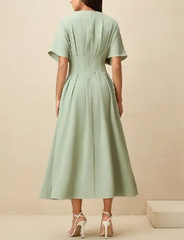 Rochie medie Anewsta, verde