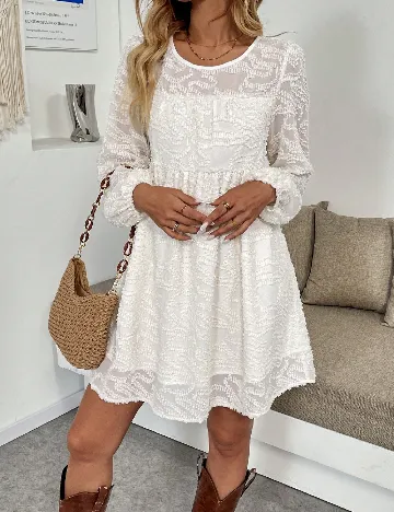Rochie scurta SHEIN, alb