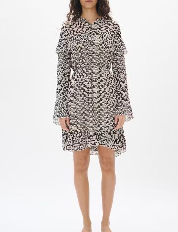 Rochie scurta InWear, negru/crem