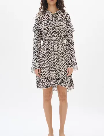 Rochie scurta InWear, negru/crem