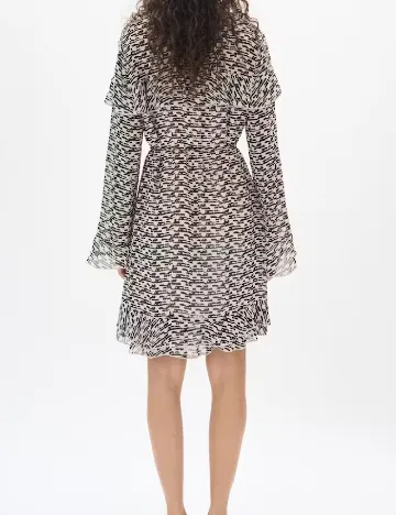 Rochie scurta InWear, negru/crem