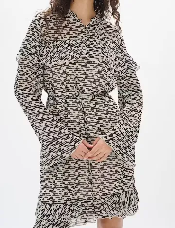 Rochie scurta InWear, negru/crem
