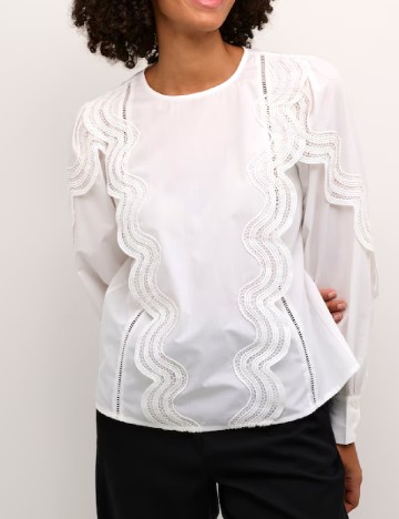 Bluza Kaffe, alb