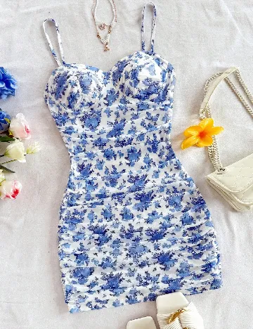 Rochie scurta SHEIN, albastru