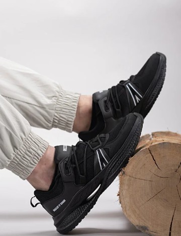 Adidasi Riccon, negru