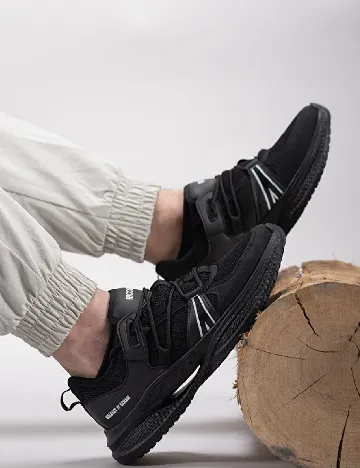 Adidasi Riccon, negru