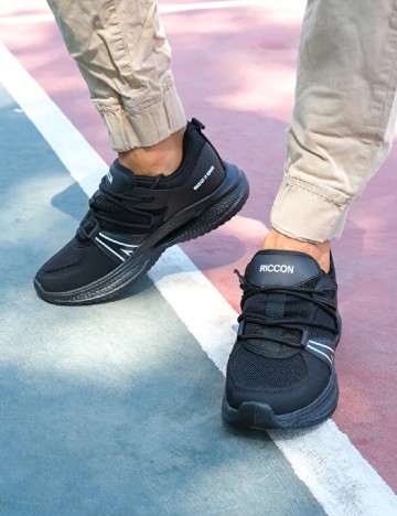 Adidasi Riccon, negru