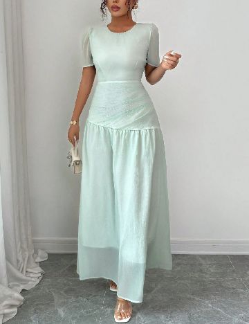 Rochie lunga SHEIN, verde deschis