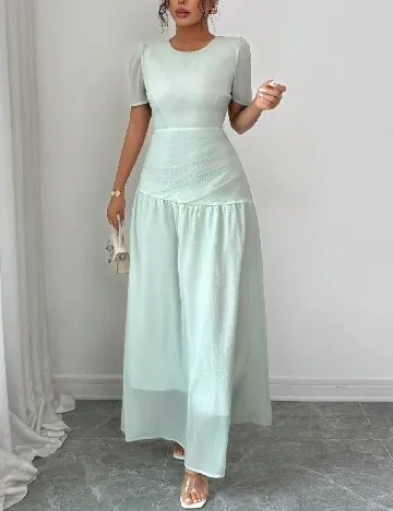 Rochie lunga SHEIN, verde deschis