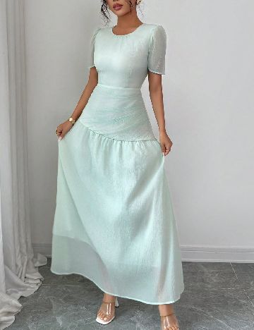 Rochie lunga SHEIN, verde deschis