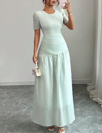 Rochie lunga SHEIN, verde deschis