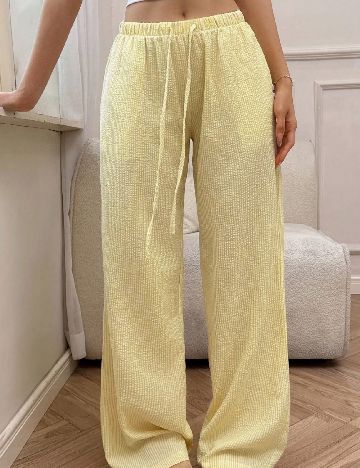 Pantaloni SHEIN, galben