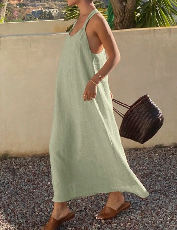 Rochie lunga SHEIN, verde