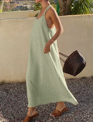Rochie lunga SHEIN, verde