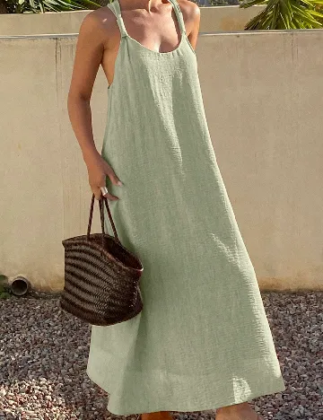 Rochie lunga SHEIN, verde