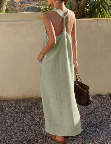 Rochie lunga SHEIN, verde