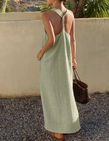 Rochie lunga SHEIN, verde