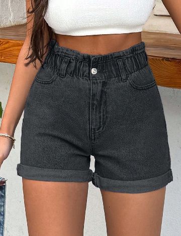 Pantaloni scurti SHEIN, negru