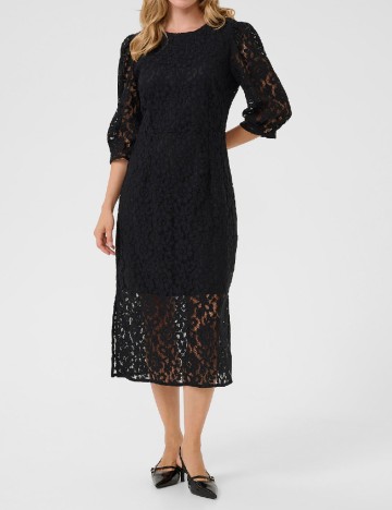Rochie medie Cream, negru