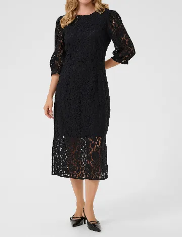 Rochie medie Cream, negru