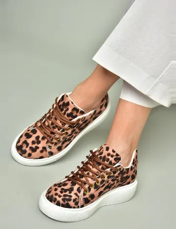 Adidasi Snicker, animal print