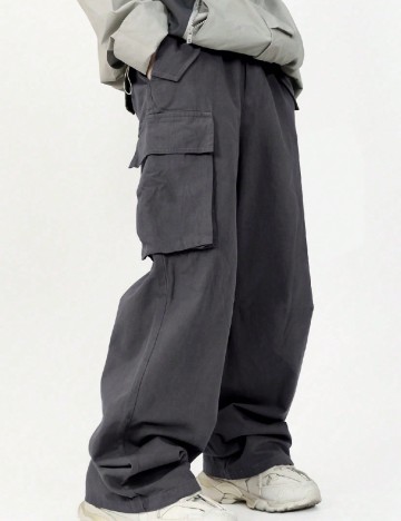 Pantaloni Shein Kids, gri