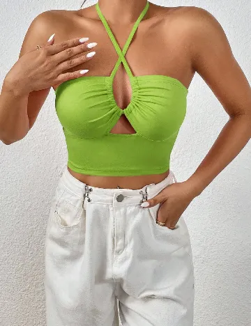Top SHEIN, verde