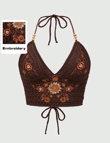 Top Romwe Plus Size, maro