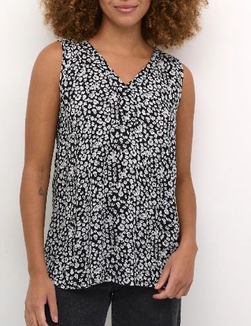 Bluza Kaffe, alb/negru