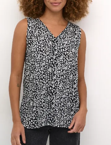 Bluza Kaffe, alb/negru